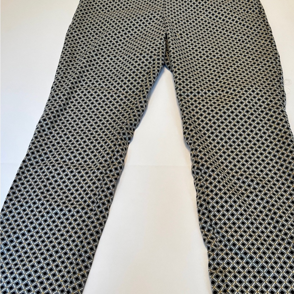 Philosophy Republic Black & Gold Geometric Wide Leg Pants XL